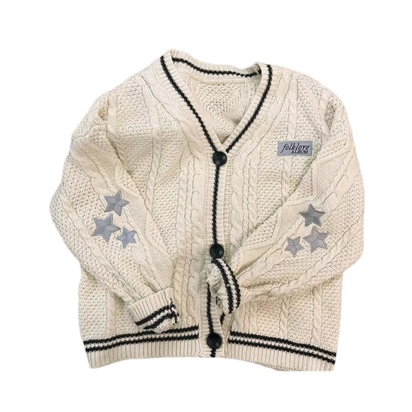 Taylor Swift Sweaters - 🆕 Authentic Streetwear Taylor Swift Folklore Album Chunky Knit “The Cardigan”